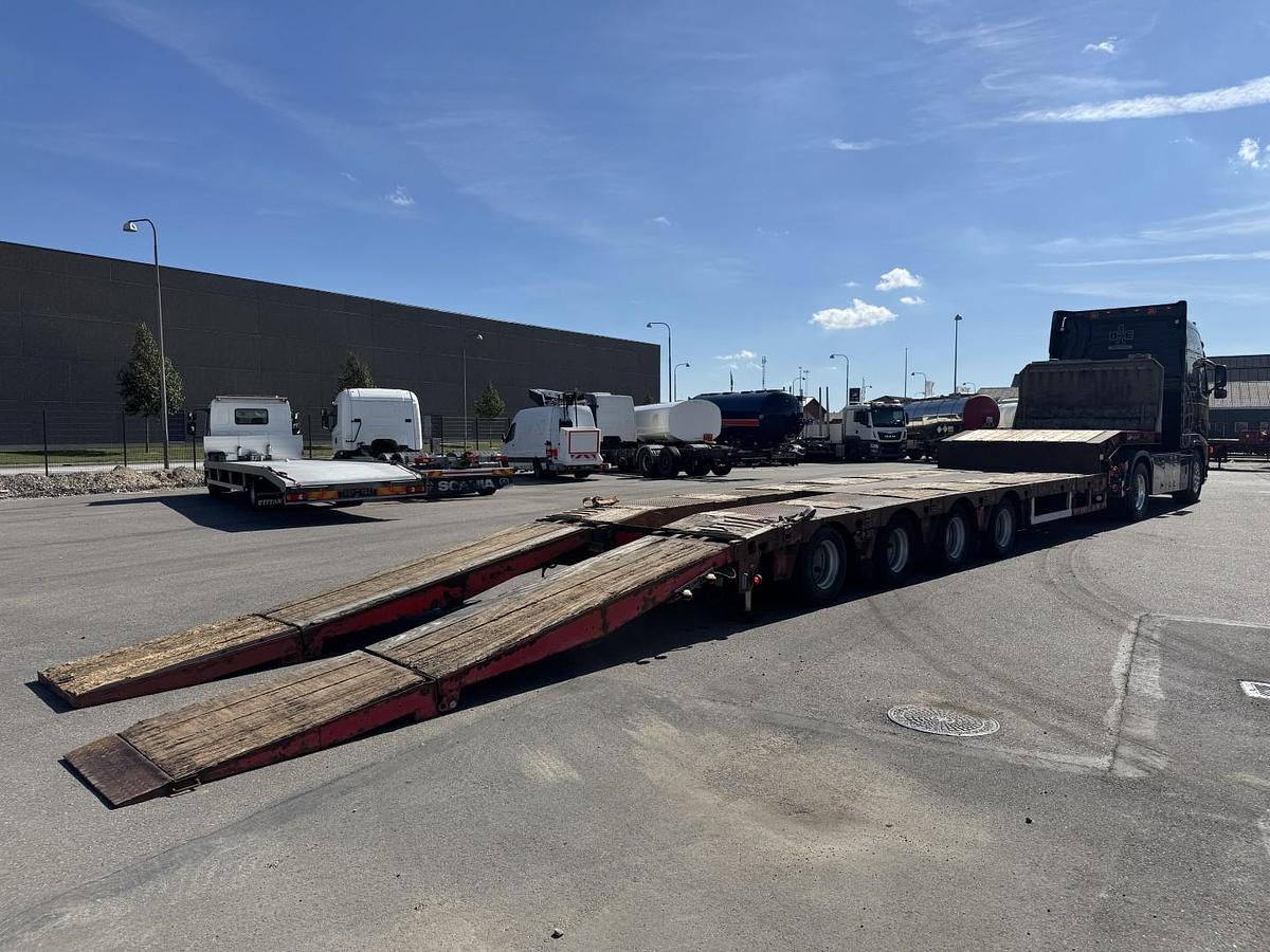 God Kel-Berg / Faymonville 4 akslet Udtræks Maskintrailer