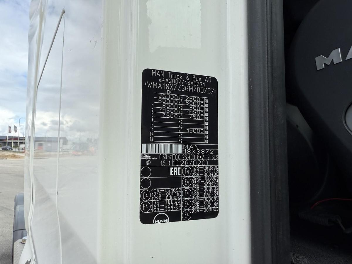 God 2016 MAN TGX 26.480 XXL 6x2 Hydraulik