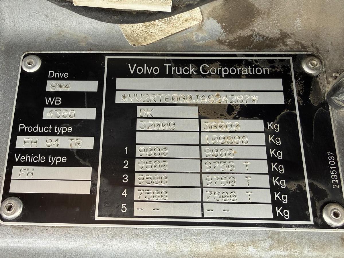 Meget god 2018 Volvo FH540 8x4*4 HMF2620K5 Euro 6