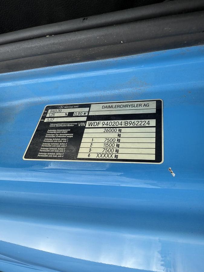 God 2008 Mercedes Axor 2536 L 6x2 Euro 5 BDF / Fast Lad