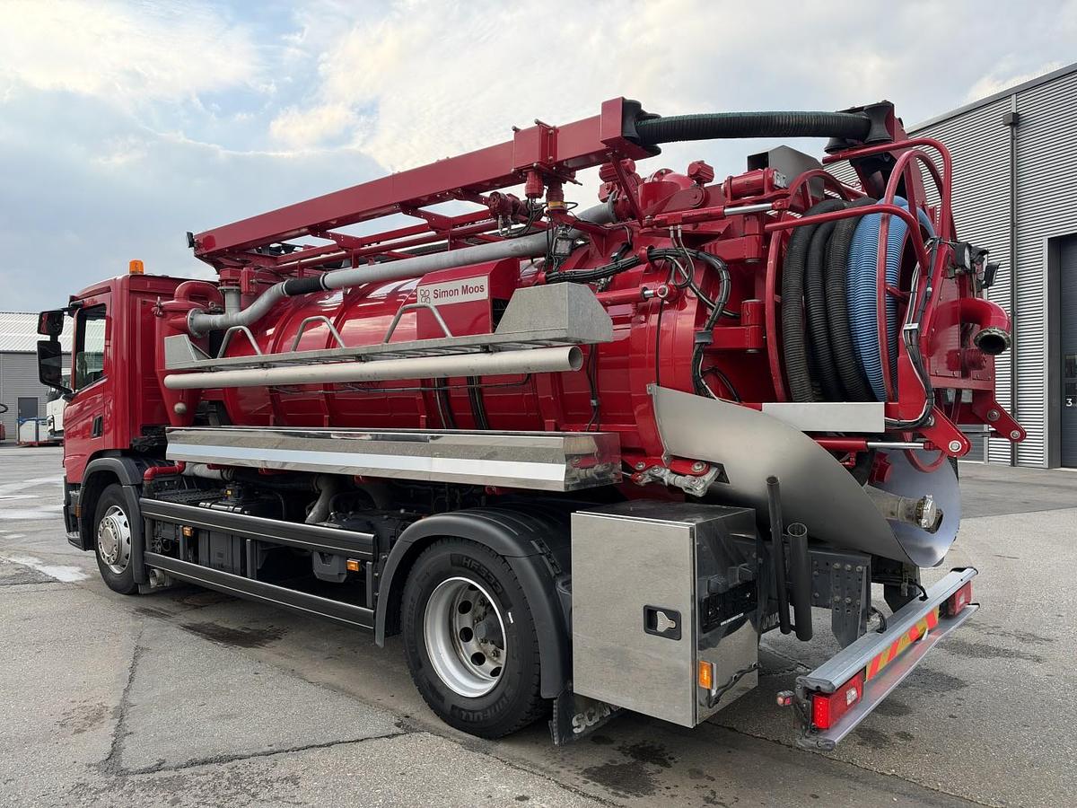 Meget god 2021 Scania P280 4x2 Simon Moos SLS1648 8.000 l. Kombi