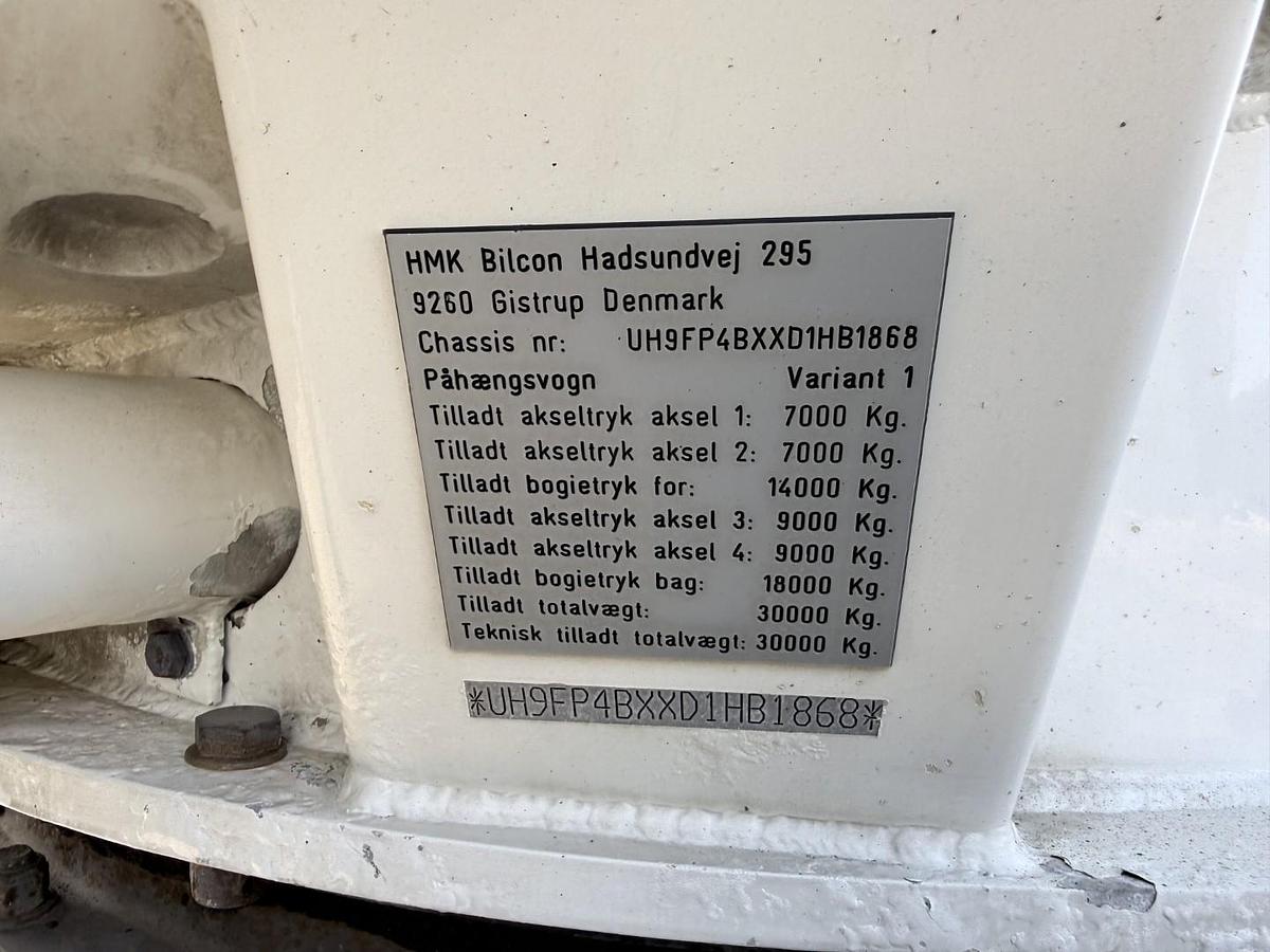 Meget god HMK Bilcon 30 t. 42 m3 Silo tank 6 rum