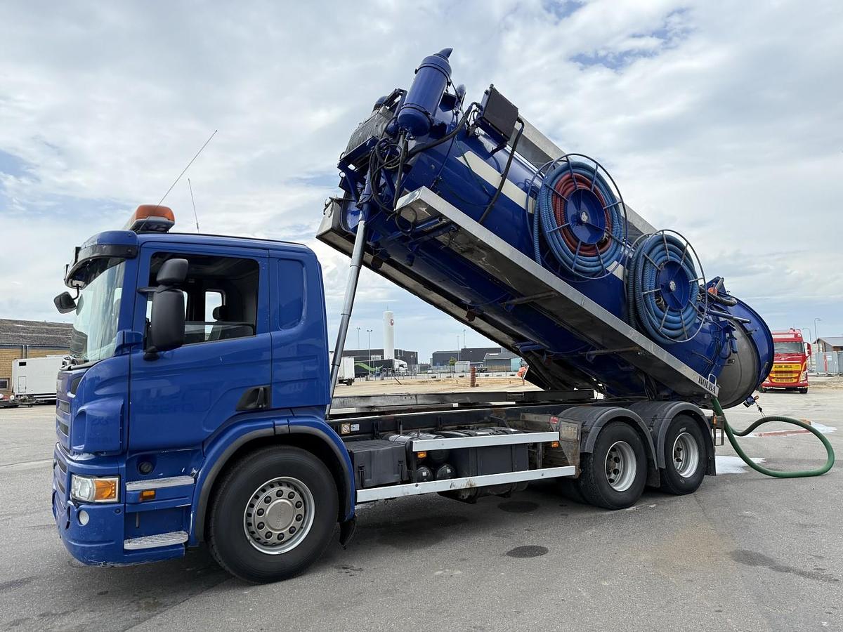 God 2009 Scania P380 6x4 Rolba 15.000 l. Rustfri Kombi