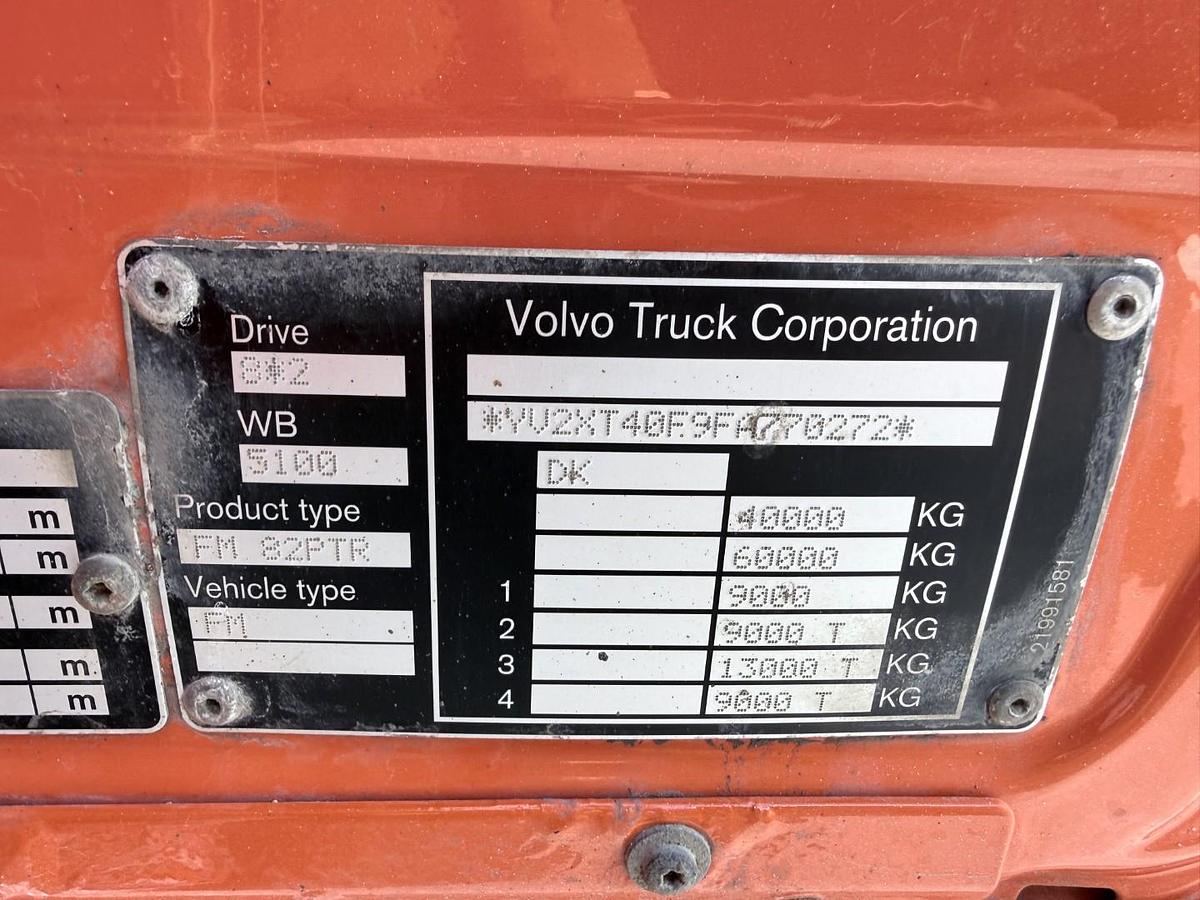 God Volvo FM500 8x2*6 HMF 2620 K5 Pendel Tip