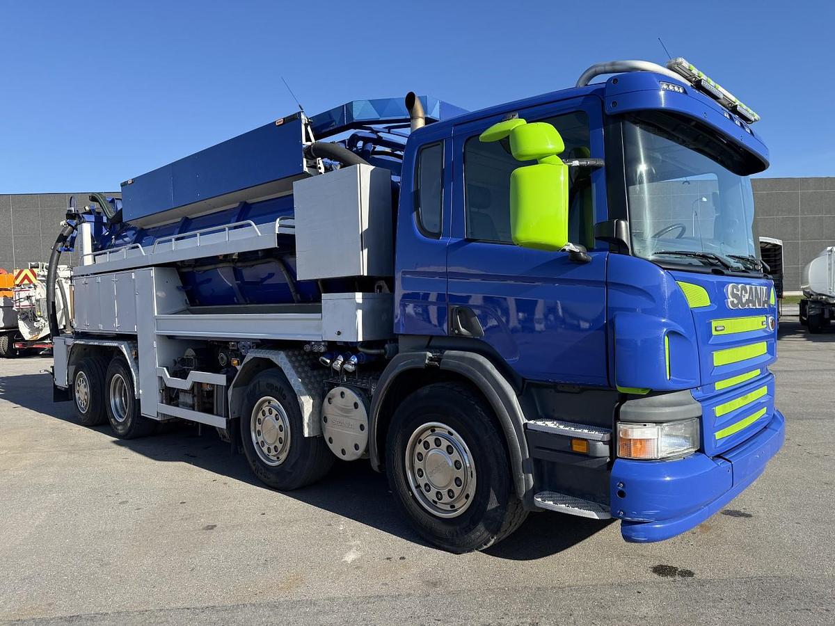 Meget god 2009 Scania P420 8x2*6 Hvidtved Larsen Flexline 414 Euro 5