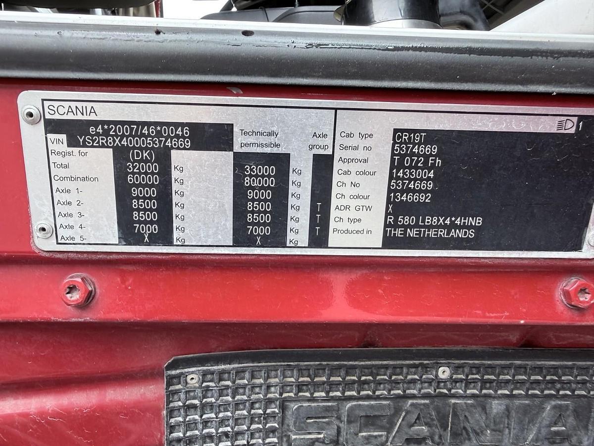 God Scania R580 8x4*4 Kesla 21127