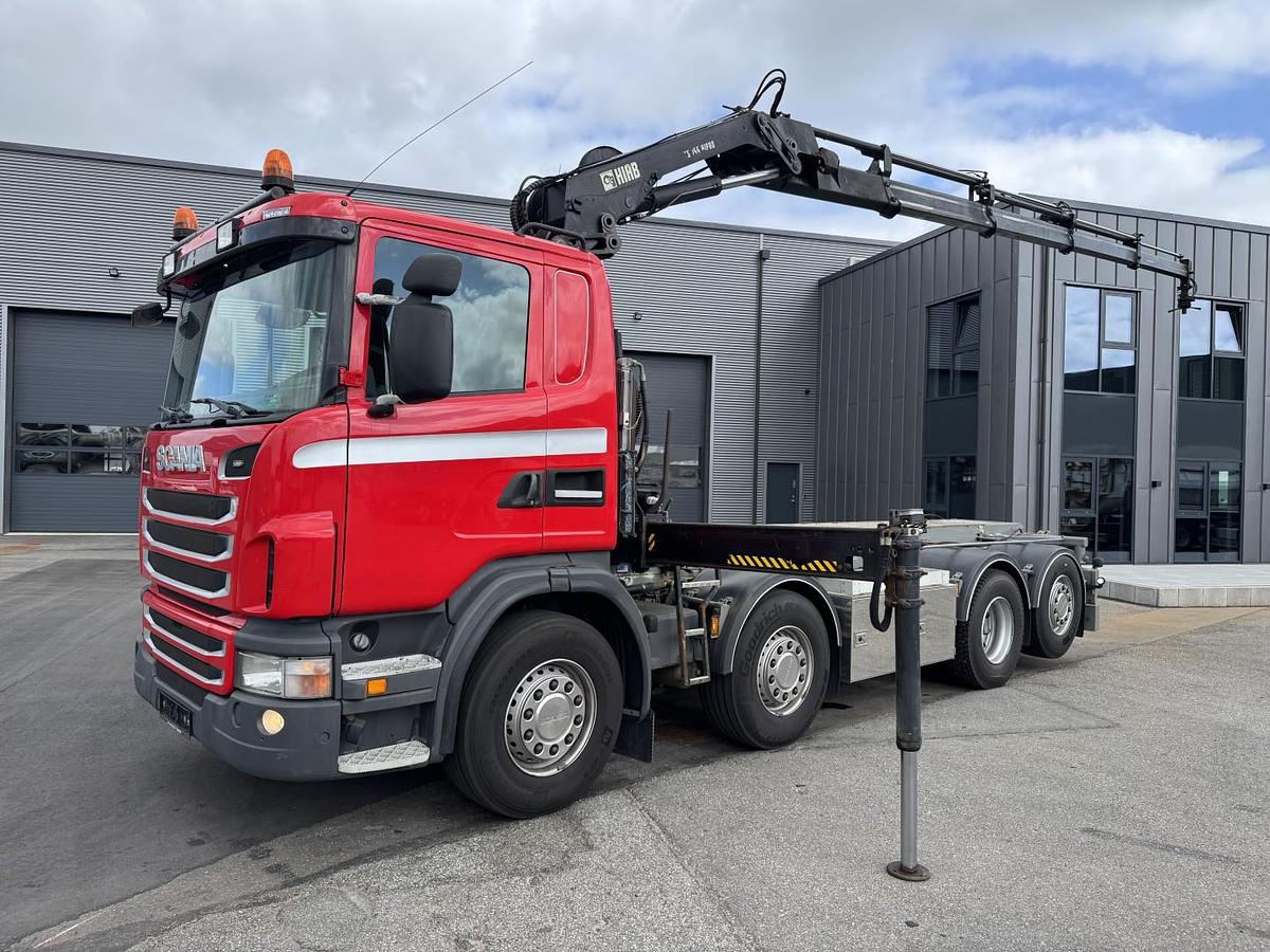 Meget god Scania G480 8x2*6 Hiab XS166-4 + Hejs