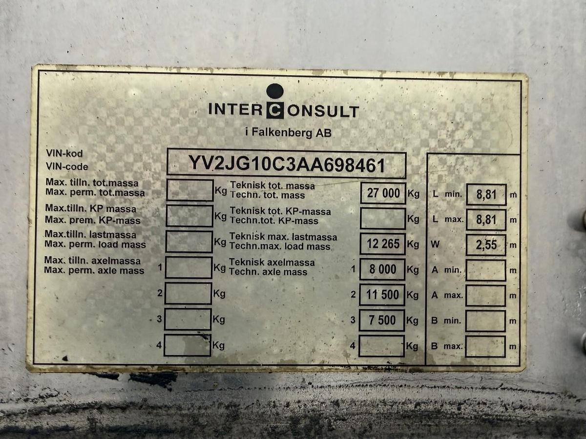 Meget god 2010 Volvo FM420 6x2*4 Interconsult 12.700 l. Rustfri Euro 5