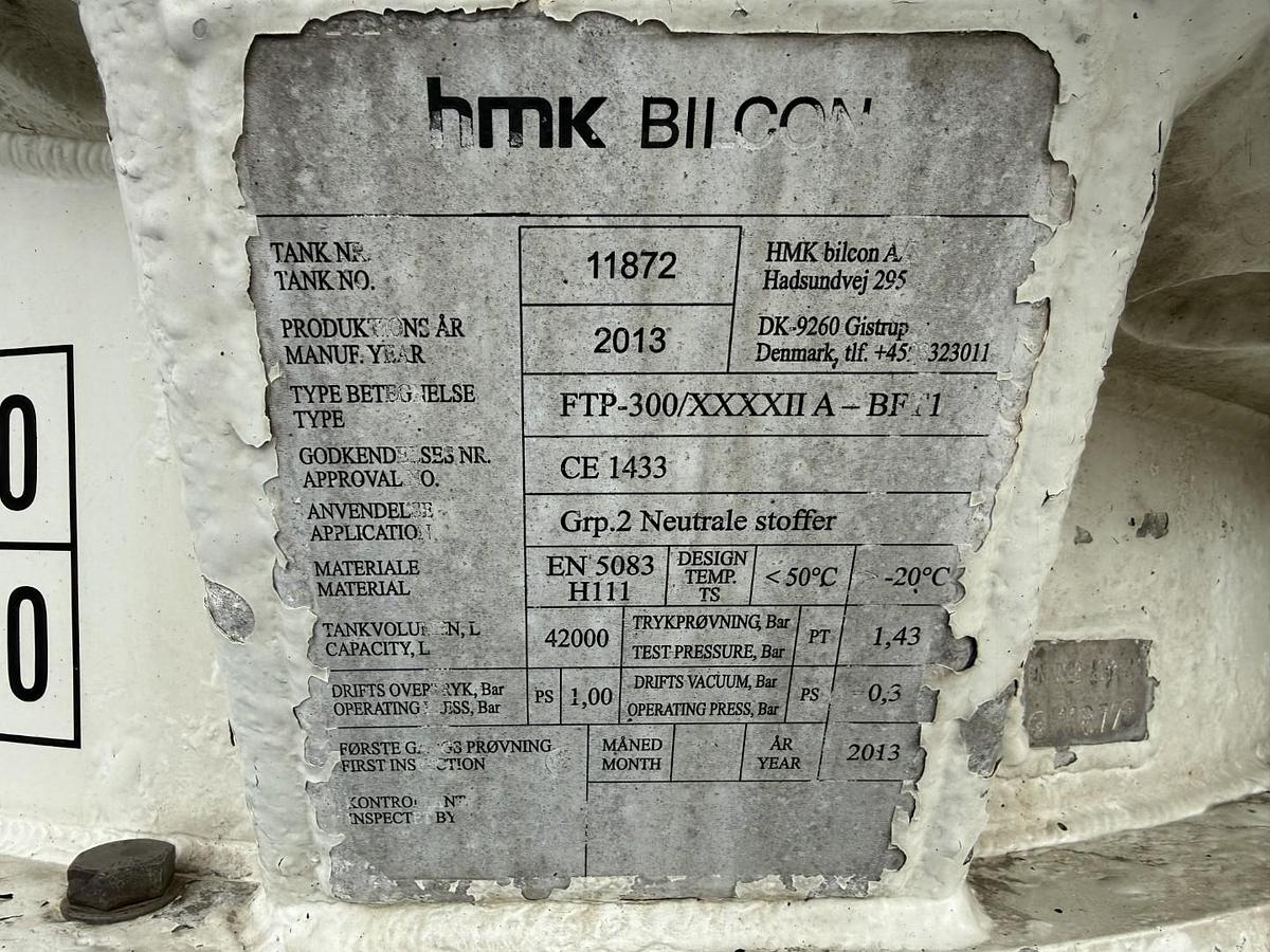 God 2013 HMK Bilcon  30 t. 42 m3 Silo Tank 6 rum