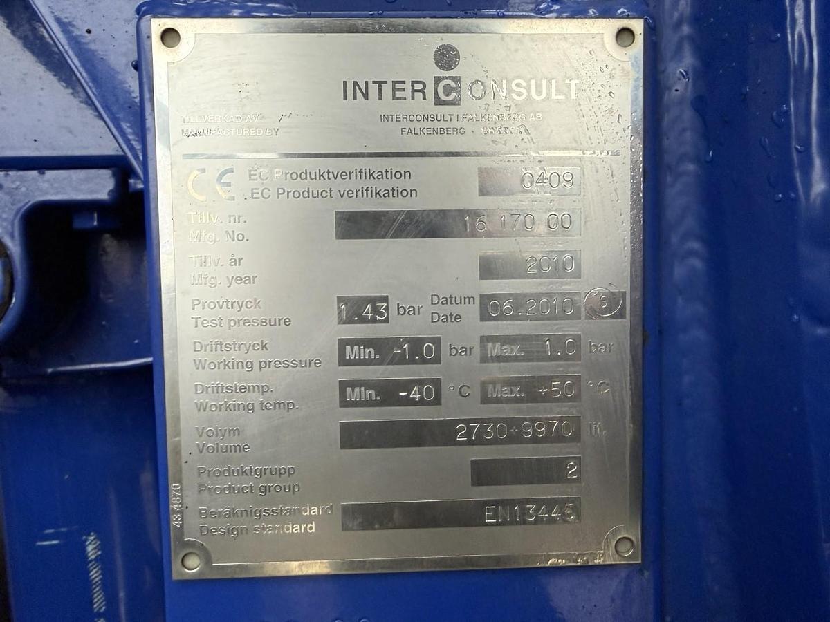 Meget god 2010 Volvo FM420 6x2*4 Interconsult 12.700 l. Rustfri Euro 5