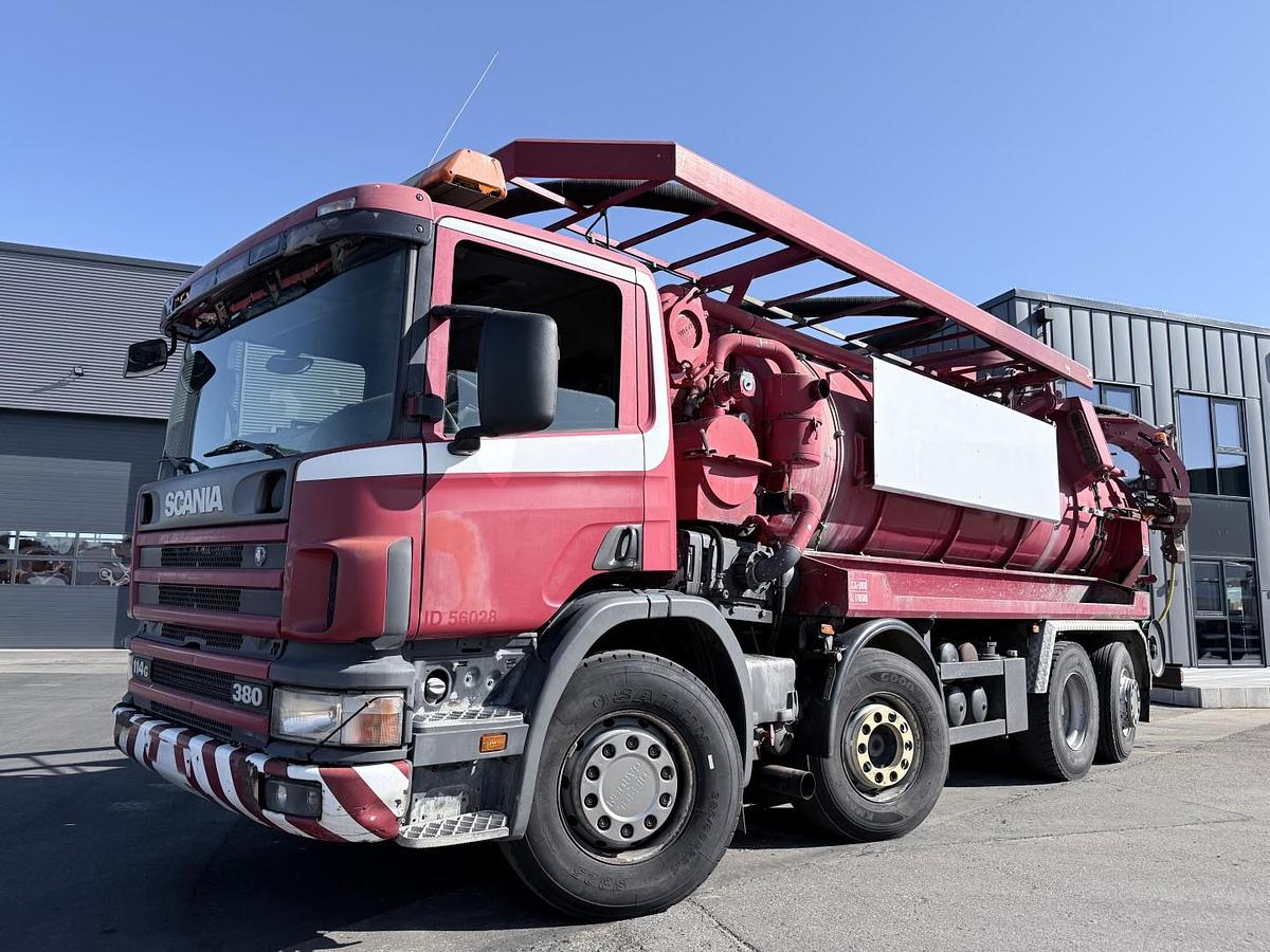 God Scania 114G 380 8x2*6 Assmann 14 m3 Slamsuger