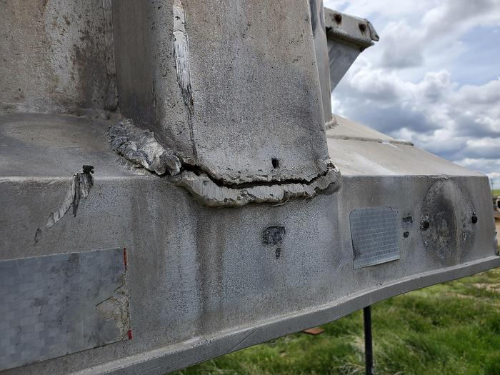 Used 1991 26' Fruehauf End Dump Trailer