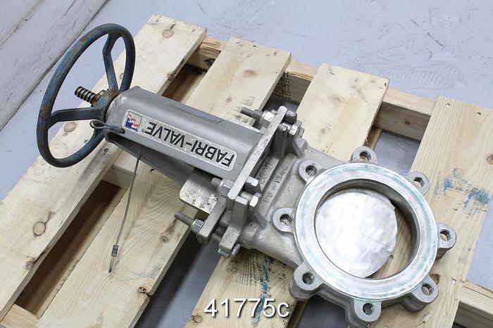 Used Fabri-Valve 6" Hand Operated Knife Gate Valve #41775