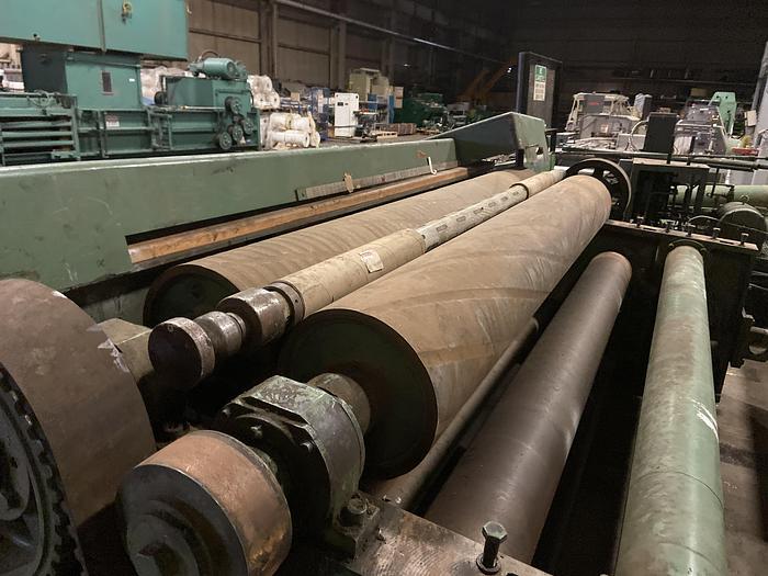 Used 92" (2300MM) CAMERON MODEL 450 TWO DRUM SLITTER REWINDER 60" REWIND DIAMETER