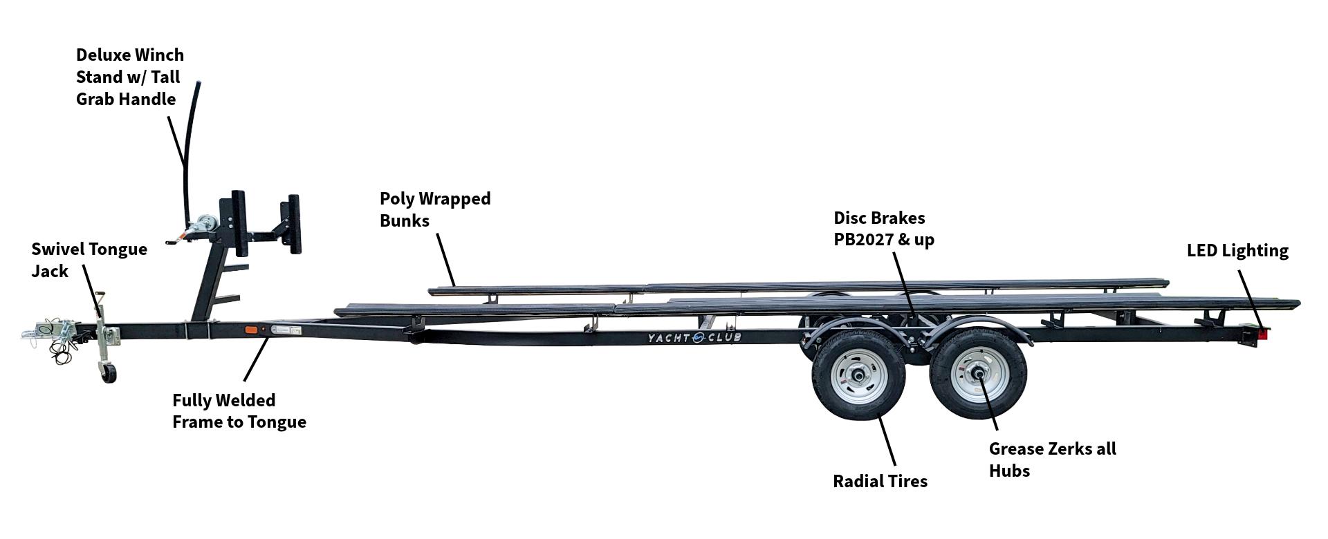 "PB" SERIES PONTOON TRAILER