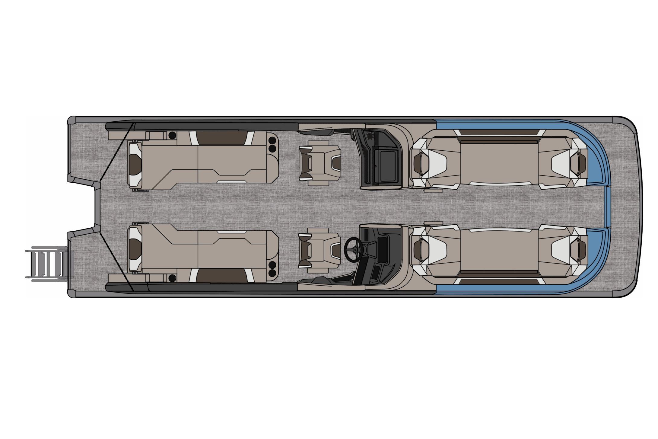 2026 Avalon Excalibur Quad Lounge Shift Windshield - 27'