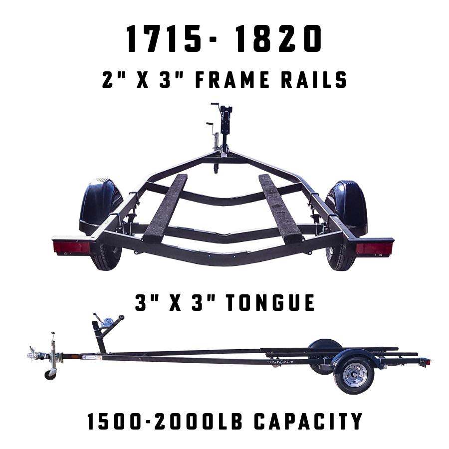 STEEL BUNK SERIES TRAILERSSingle & Tandem Axle Boat Trailers
