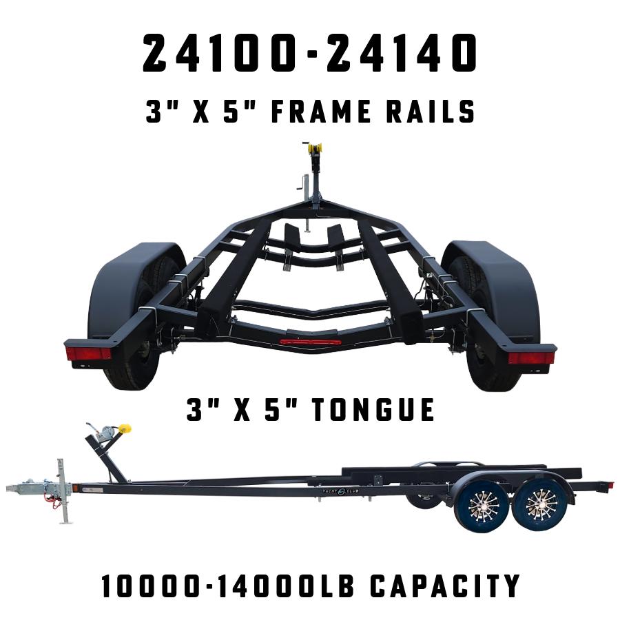 STEEL BUNK SERIES TRAILERSSingle & Tandem Axle Boat Trailers