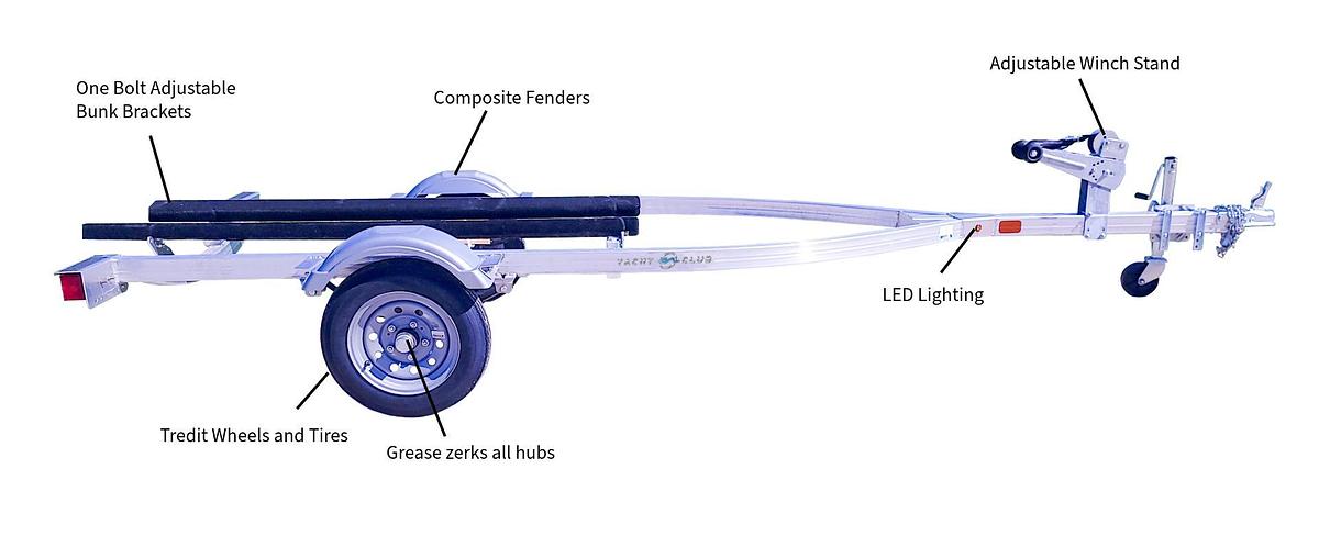 ALUMINUM PERSONAL WATERCRAFT TRAILERS