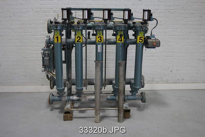Used Ronningen Petter F-205-EB 5-Bank Canister Filter #33320