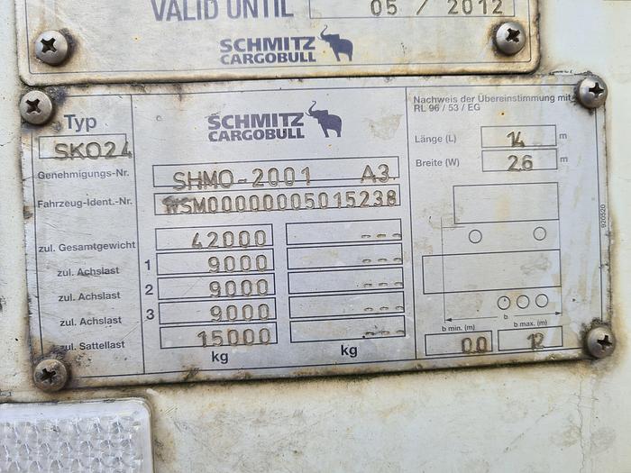 Used 2006 Schmitz Sko 24 Fridge Trailer / Thermo King SL400e / Dhollandia Tailgate
