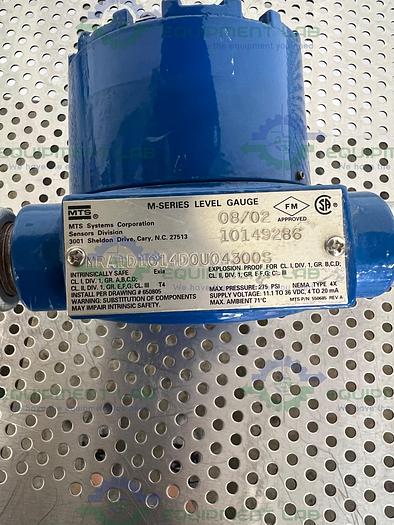 Used MTS  MRA1D1C14D0U04300S M Series Level Gauge w/ Precision PD663-0KA-00 Loop Meter