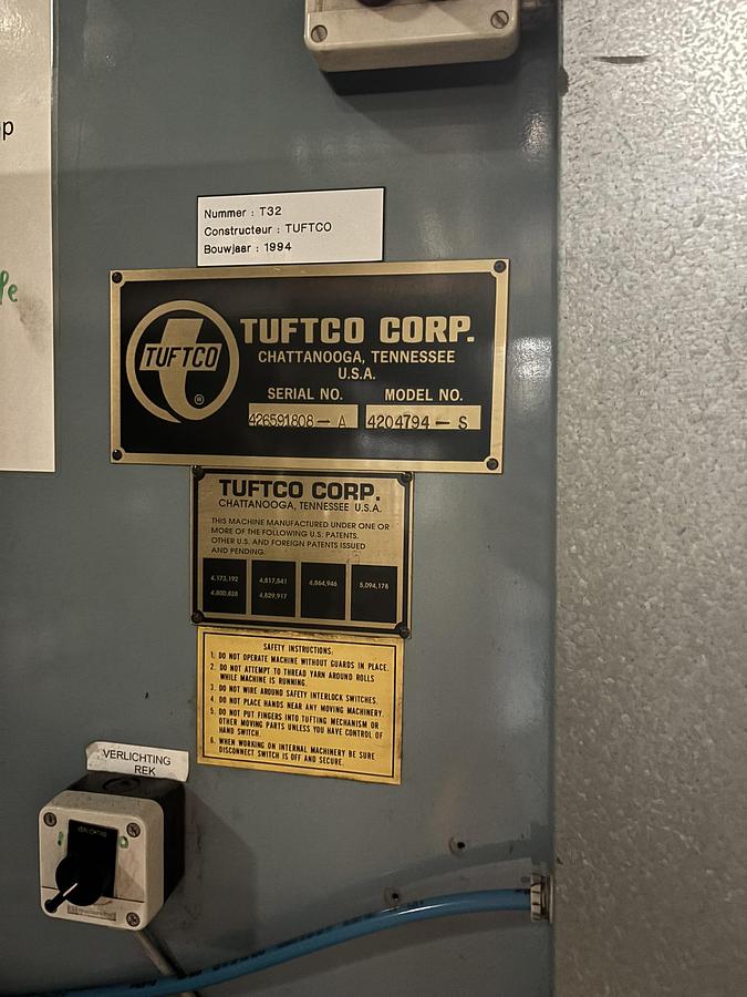 Used Tuftco 1/8" CP