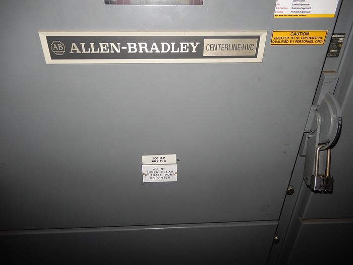 Used 2400V ROCKWELL AUTOMATION ALLEN BRADLEY MOTOR STARTER SECTION