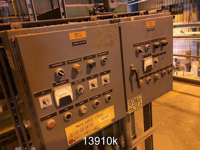 Used Sandy Hill/Kamyr 1990 Wet Lap Machine, Cylinder Type Former, 80" Wide, (New In 1990) #13910