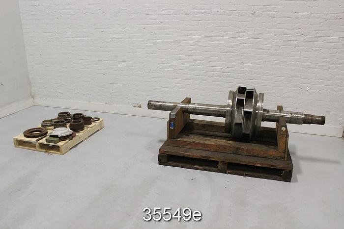 Used Sulzer ZX60U Pump Rotating Assembly, 6 Vane 25" Impeller #35549