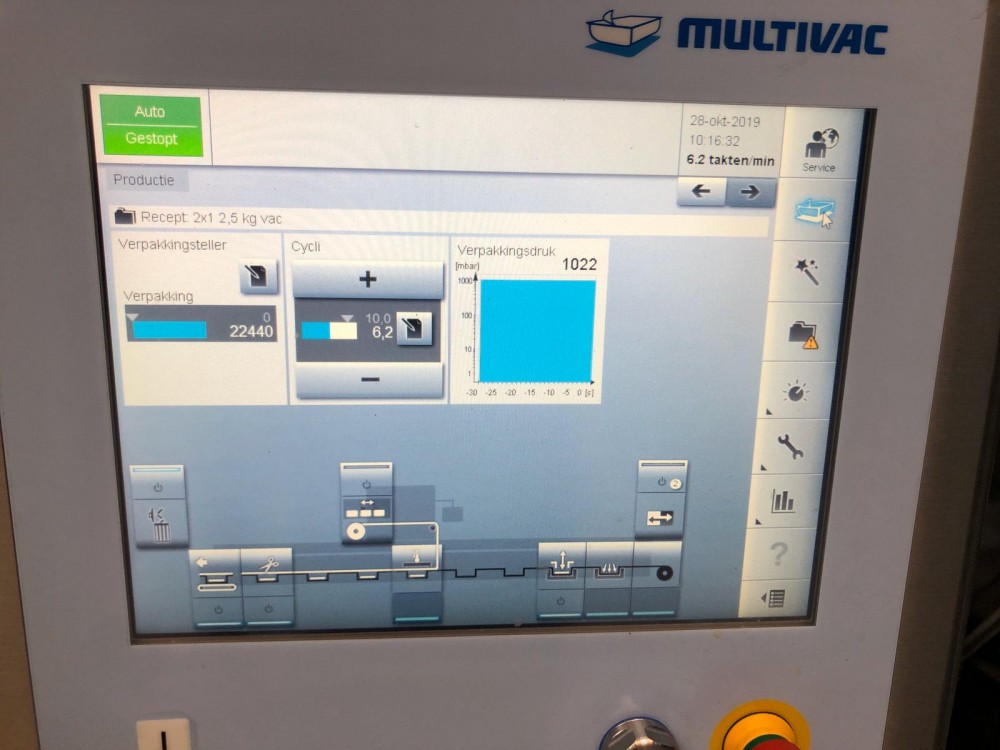 Used Multivac R126 thermoformer