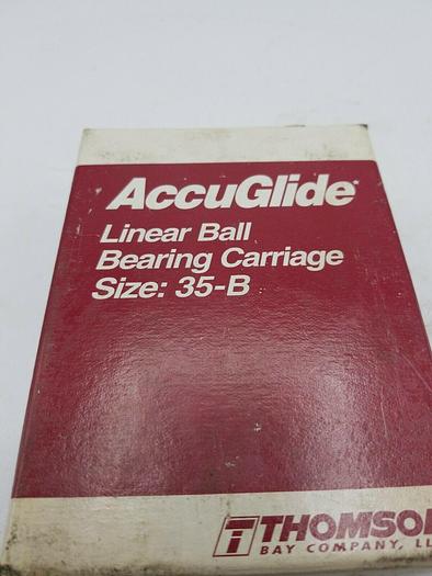 ACCUGLIDE LINEAR Ball Bearing Carriage Size 35-B