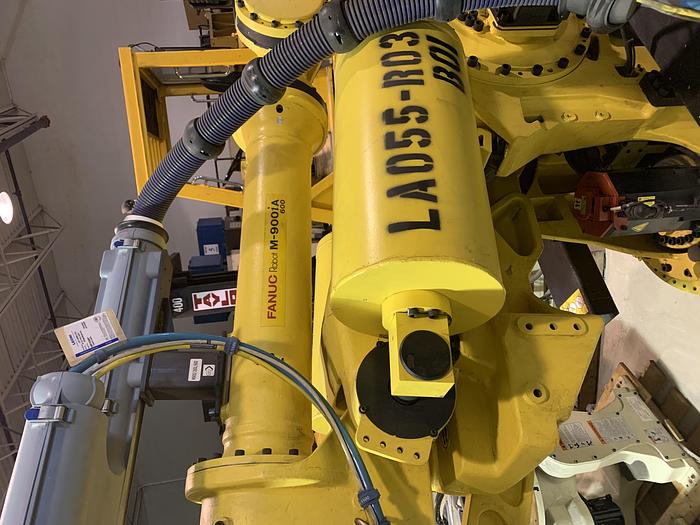 Used FANUC M900iA/600 6 AXIS CNC ROBOT WITH R30iA CONTROLLER 600KG X 2832mm REACH