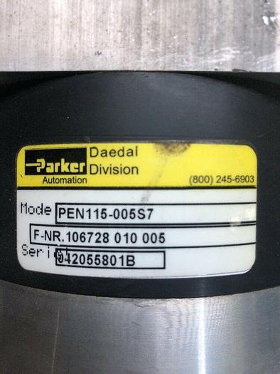 Used 100:1 ratio Parker precision planetary gearbox. PEN115-100S7