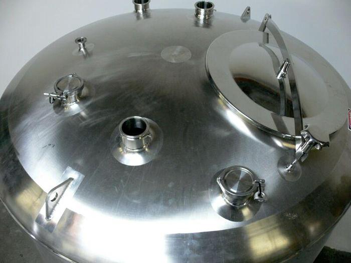 Used Feldmeier 600 Gallon Stainless Steel Insulated Holding Tank w/ Center Drain