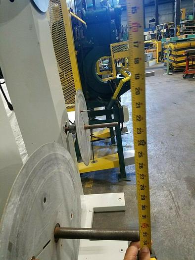Used PA Industries Double Stock Reel Model SRWD-2LC Motorized paper interleave
