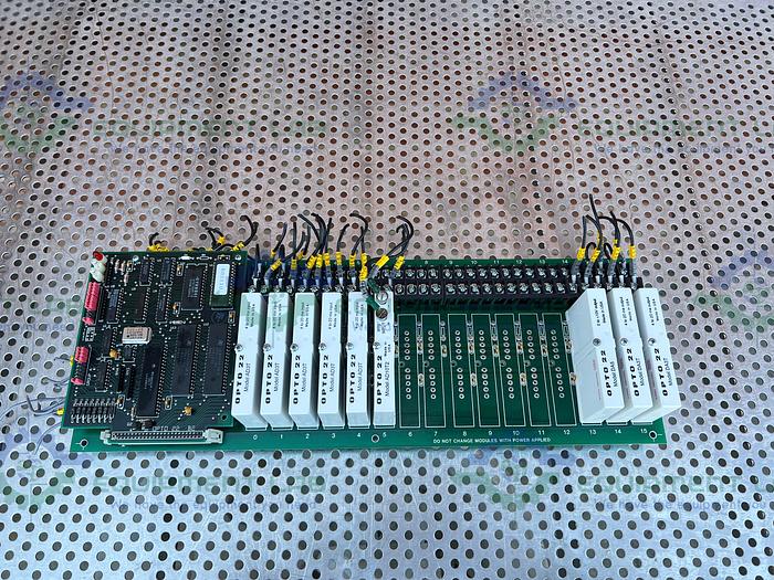 Used Opto 22  PB16AH Control Board w/ Opto 22 Modules AD3T, AD10T2, DA5, DA3T