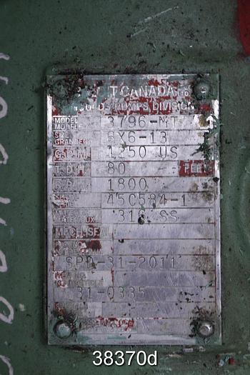 Used Goulds 3196 MT Pump Power End, 13" Stuffing Box #38370