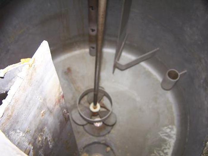 Used Expert Industries approximately 175 gallon vertical 304L stainless steel jacketed tank