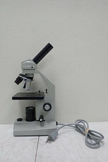 Used L & M Microscope Co. 903-217-2780 Student Compound Microscope w/ 3 Objectives