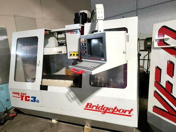 Used Bridgeport TC3G VMC Vertical Machining Center CNC Milling Machine Mill Pristine!