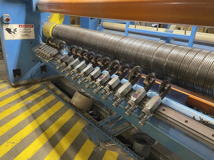 Used 110" (2800mm) JAGENBERG CONWIND II TWO DRUM SLITTER REWINDER 60" DIAMETER