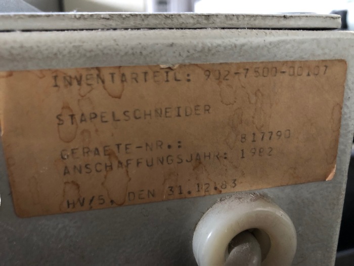 Gebraucht Papierstapelschneider IDEAL