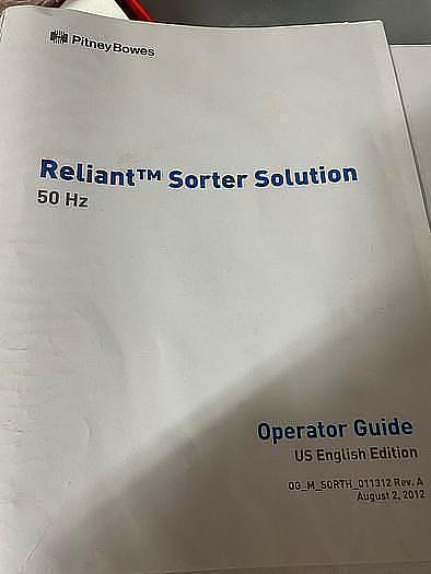 Used Pitney Bowes Reliant Sorting System , 2016
