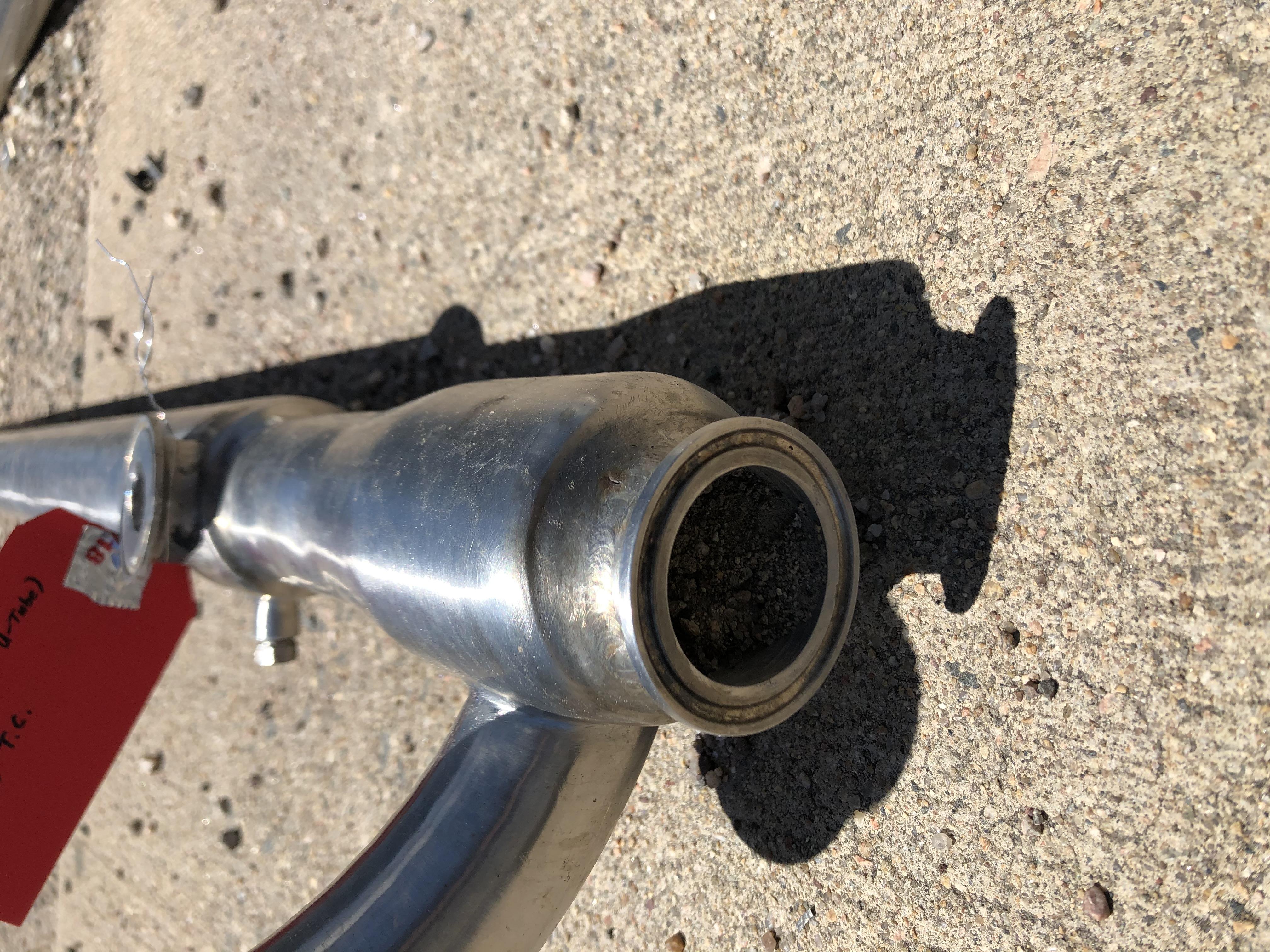 Used 60 SQ FT TRIPLE TUBE MUELLER HEAT EXCHANGER