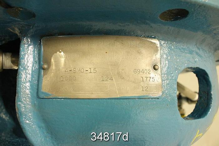 Unused Warren 4SMO15 Power End, 15" Stuffing Box, 4x6x15 (Unused) #34817