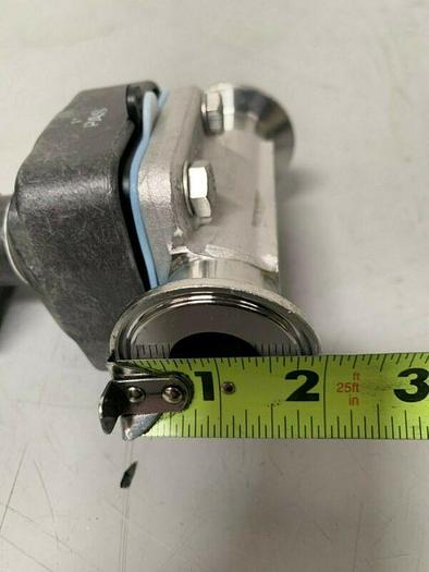 Used ITT Pure-FLO 1-316L-RA20MAX-CWP150 Diaphragm Valve  w/ 1" Sanitary Fittings