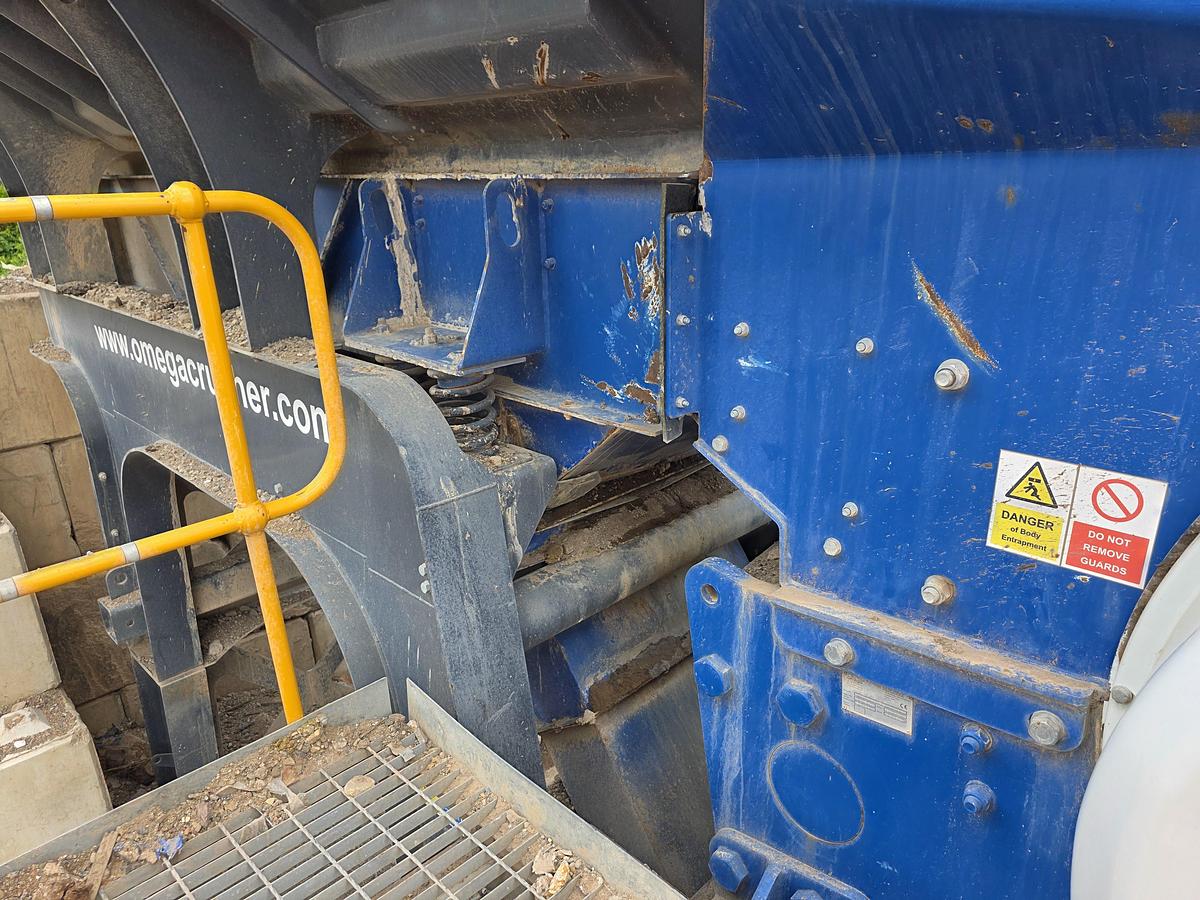 Used Omega J1065S Semi Mobile Jaw Crusher