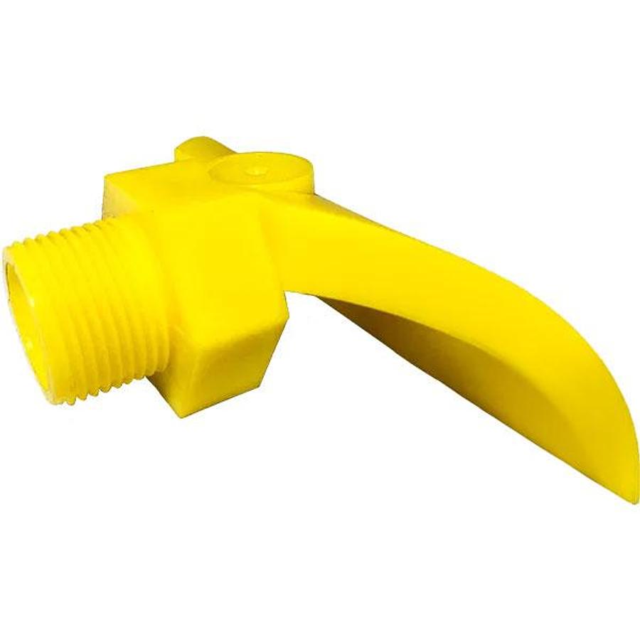 Used Fixed Flow 3/4″ BSP Yellow Plastic Nozzle 7mm Hole Diameter