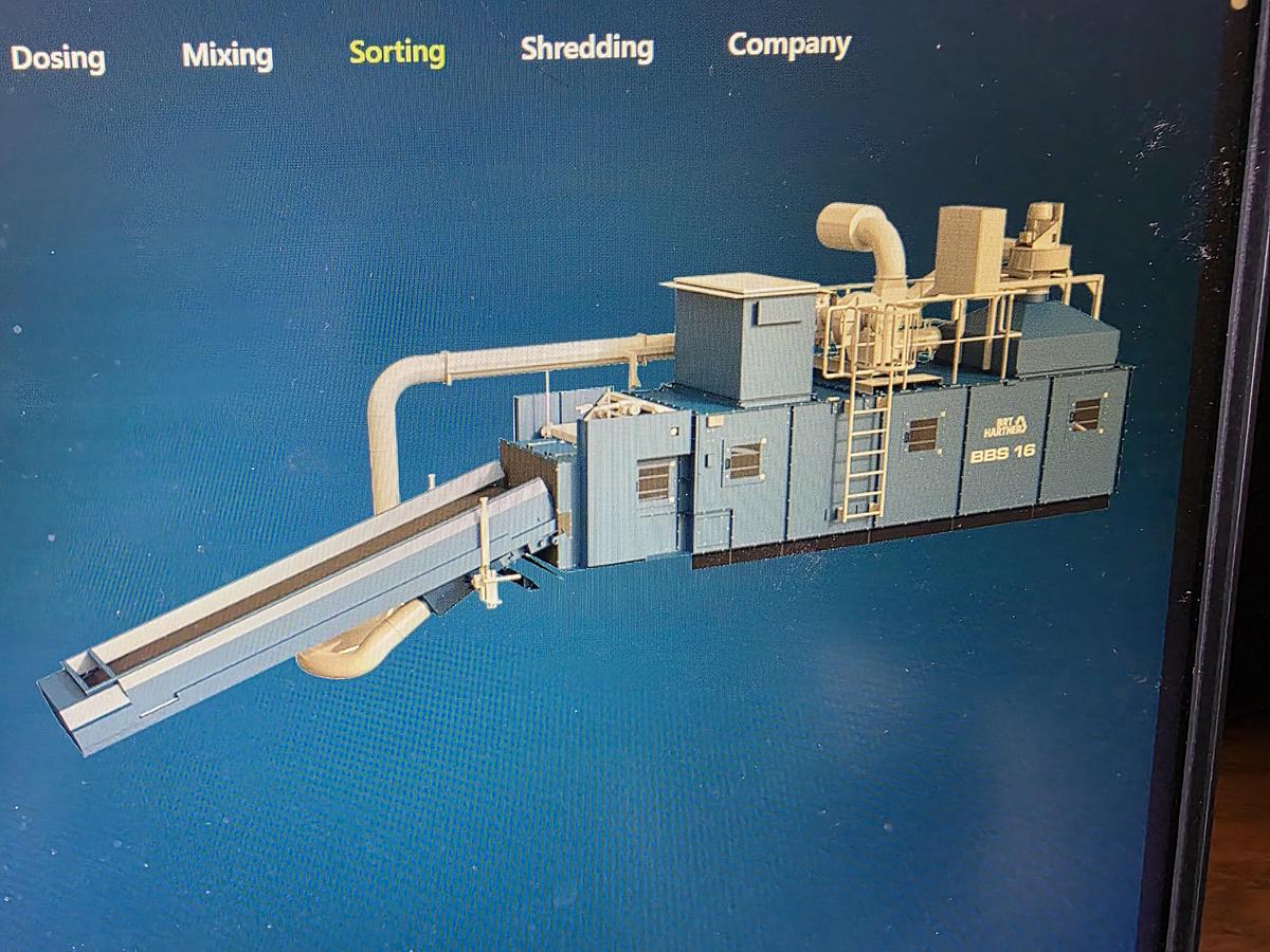 Used 2014 BRT Hartner BBS16 Curved Belt Air Separator Windsifter